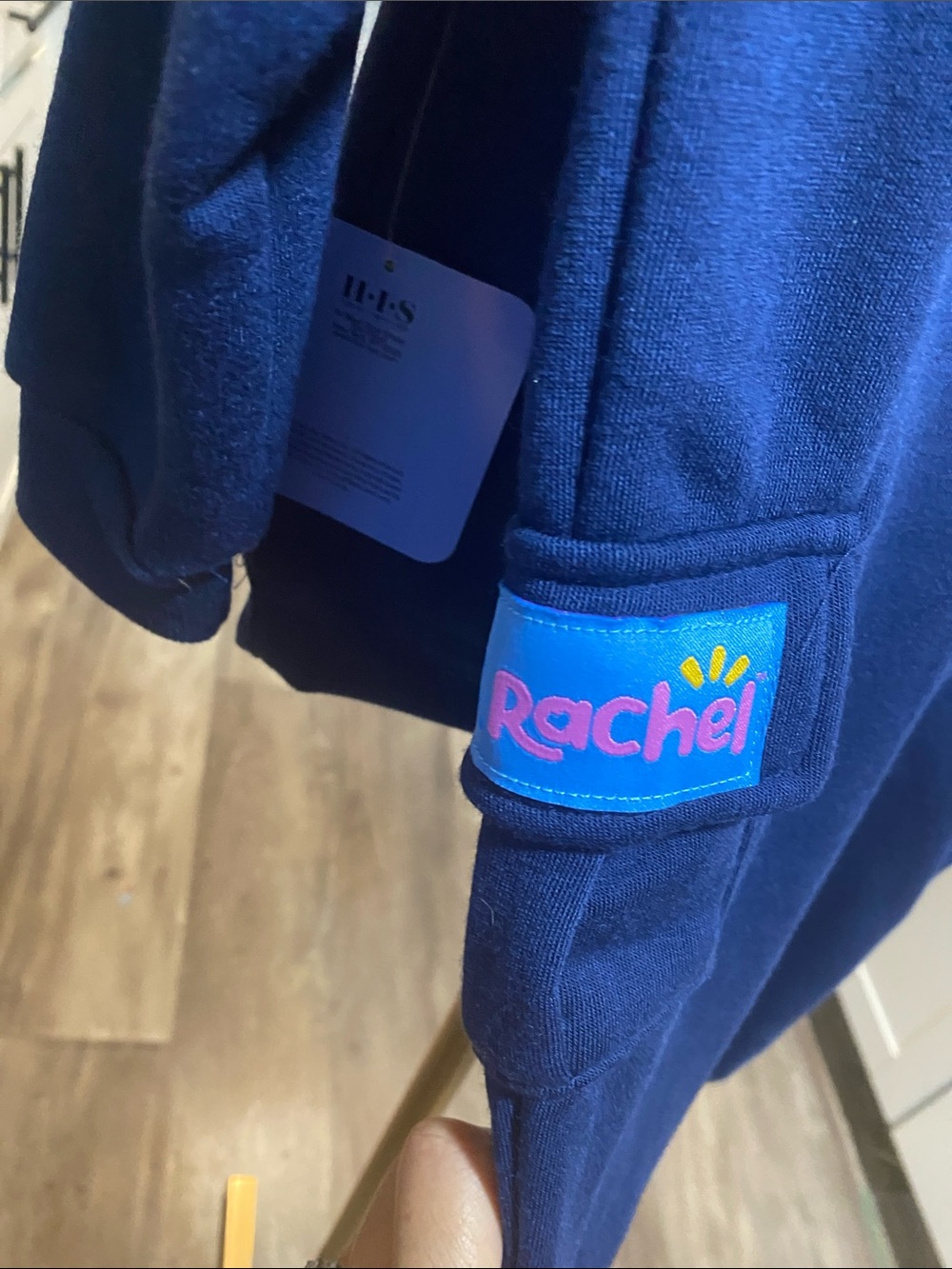 Rachel Navy Kids Hoodie & Sweatpants Set with Colorful Character Print unisex 3T - Picture 7 of 9
